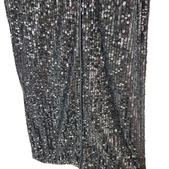 NWT The Limited Black Sequin Wide Leg Pants Size 16 Holiday Glam Sequence - Picture 5 of 7
